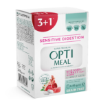 OPTIMEAL ™. Беззерновий повнораціонний консервований корм для дорослих котів з чутливим травленням з ягням та індичим філе у соусі (3+1), 0,34 кг