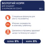 C4Р Premium пауч курка в соусі для кошенят - Зображення 4