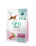OPTIMEAL™. Повнораціонний сухий корм для дорослих котів з чутливим травленням - ягня