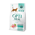 OPTIMEAL™. Повнораціонний сухий корм для стерилізованих кішок та кастрованих котів - індичка та овес