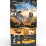 Беззерновий корм Ambrosia Grain free зі свіжою індичкою та куркою для кошенят та дорослих котів