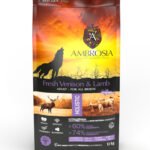 Беззерновий корм Ambrosia Grain free зі свіжою олениною та ягням для дорослих собак усіх порід