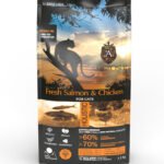 Беззерновий корм Ambrosia Grain free зі свіжим лососем та куркою для стерилізованих котів