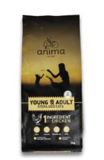 Сухий корм для молодих та дорослих стерилізованих кішок Anima з куркою