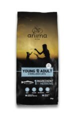 Сухий корм для молодих та дорослих стерилізованих кішок Anima з оселедцем