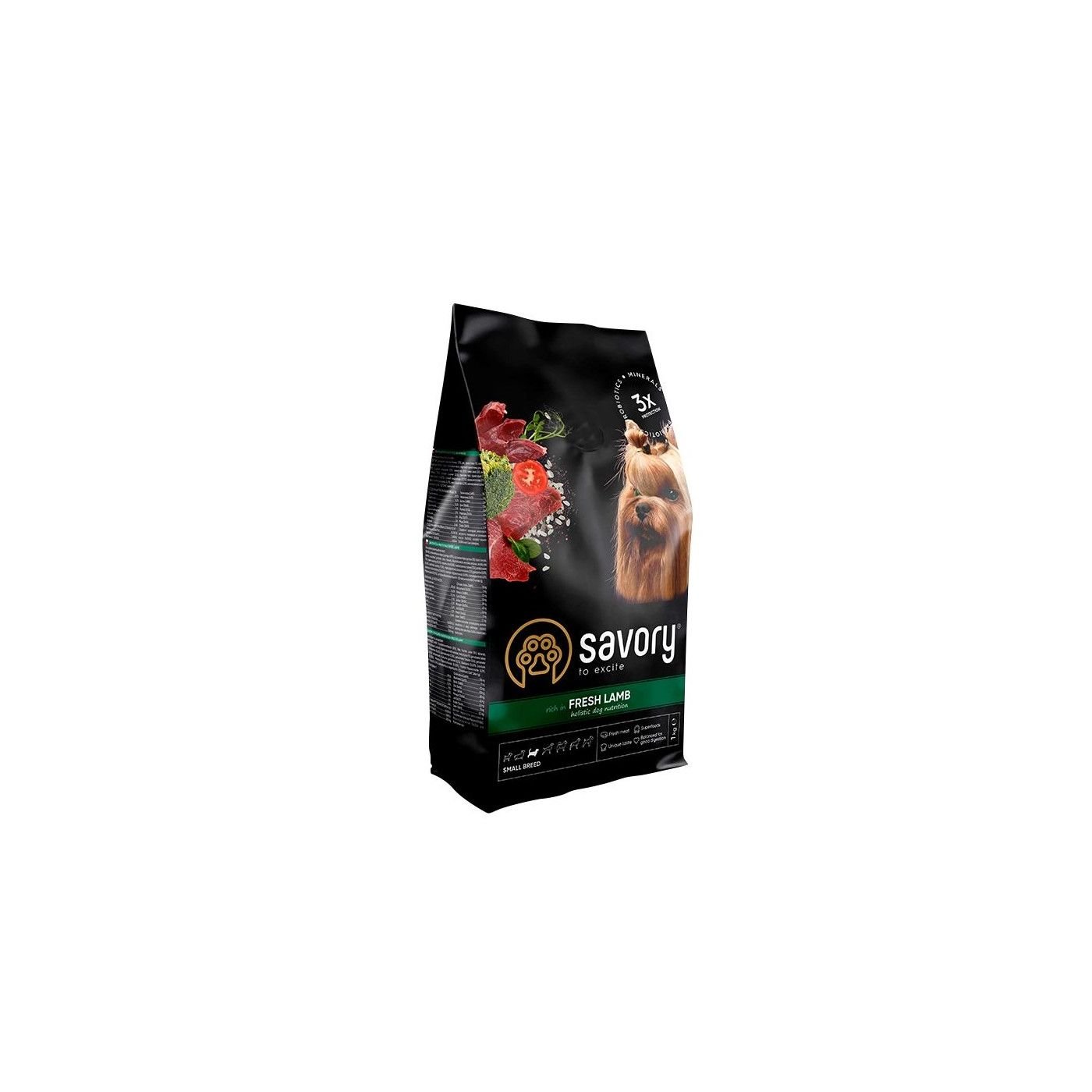 Array - 2025-12-30T164251.253 Корм сухий Savory Small Breeds rich in Fresh Lamb для дорослих вибагливих собак малих порід до 10 кг зі свіжим ягням - Зображення 1