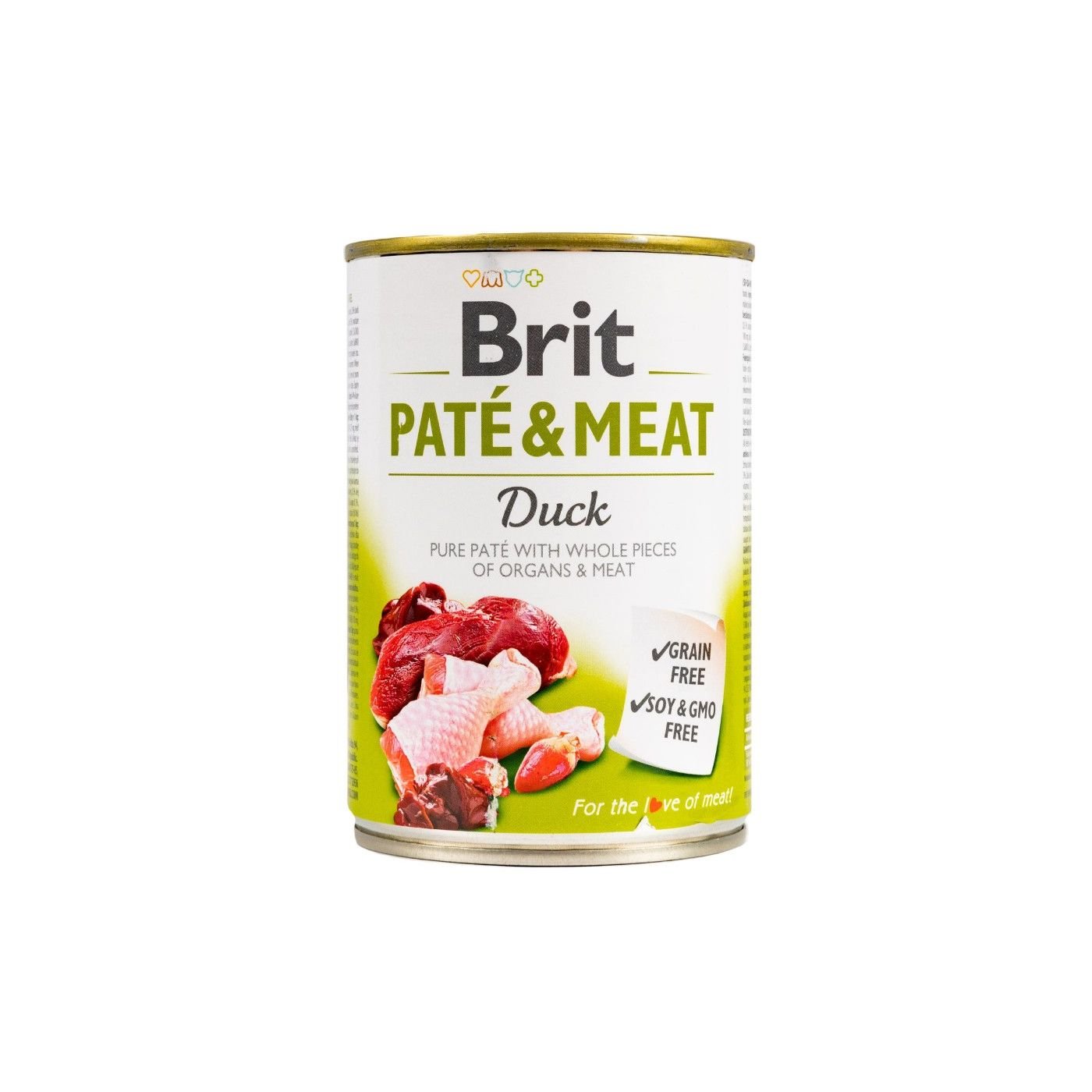 Array - 2025-12-30T172203.524 Корм вологий Brit Care Pate and Meat для дорослих собак з качкою 400 г - Зображення 1