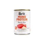 Корм вологий Brit Mono Protein Beef and Rice для собак з яловичиною та рисом 400 г