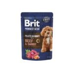 Корм вологий Brit Premium Fillets in Gravy Beef and Carrot д/собак малих порід філе в соусі яловичина і морква 85 г