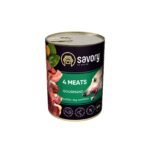 Корм вологий Savory Dog Gourmand 4 meats паштет для дорослих собак усіх порід з чотирма видами м’яса