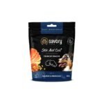 Хрусткі ласощі Savory Skin and Coat with Salmon and Marigolds для собак усіх порід для здоров’я шкіри та шерсті з лососем