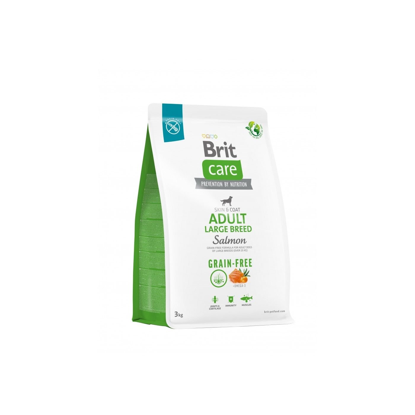 Array (31) Корм сухий Brit Care Dog Grain-free Adult Large Breed для дорослих собак великих порід беззерновий з лососем - Зображення 1
