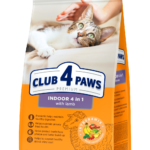 CLUB 4 PAWS для котів, що живуть в приміщенні "4 в 1" з ягням
