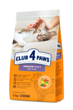 CLUB 4 PAWS для котів, що живуть в приміщенні "4 в 1" з ягням