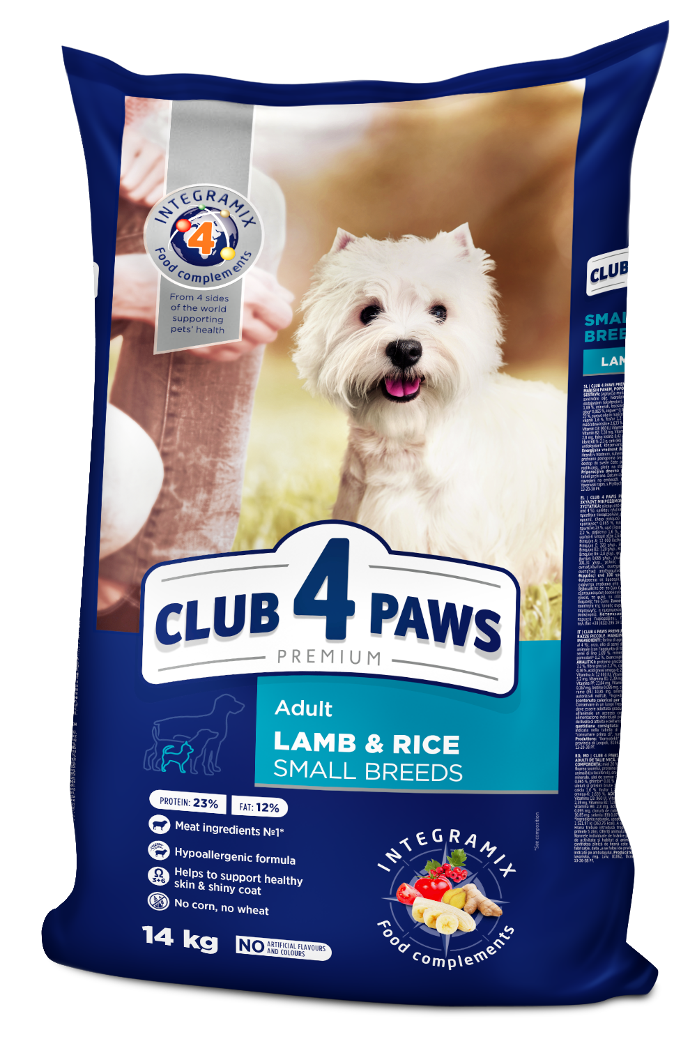 C4P_Dog_Lamb-rice_small-breeds_14kg С4Р Premium сухий корм ягня рис малі породи собак - Зображення 1