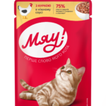 Мяу - вологий корм для кошенят з куркою