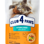 CLUB 4 PAWS з Лососем сухий корм для дорослих стерилізованих котів
