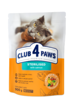 CLUB 4 PAWS з Лососем сухий корм для дорослих стерилізованих котів