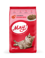 МЯУ - сухий корм з яловичиною для дорослих котів