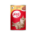 Мяу - вологий корм для дорослих котів з куркою в ніжному соусі