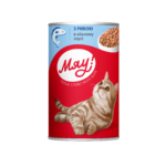 Мяу - консервований корм для дорослих котів з рибою соусі