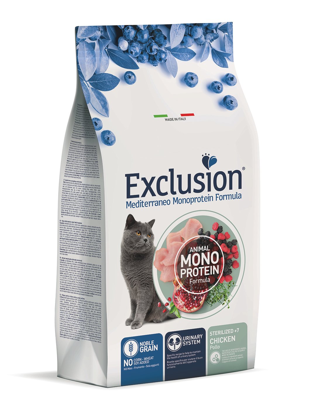 NGCS7C dx (1) Exclusion Sterilized 7+ Chicken корм для стерилізованих кішок від 7 років з куркою 1,5кг - Зображення 1