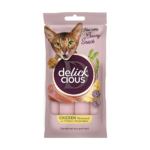 DELICKCIOUS™ кремові ласощі – курка з додаванням сиру та спаржі. Додатковий корм для котів