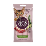 DELICKCIOUS™ кремові ласощі – ягня з додаванням коричневого рису та цукіні. Додатковий корм для котів