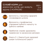 С4Р Premium сухий індор 4 в 1 коти з куркою - Зображення 2