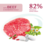 OPTIMEAL™. Повнораціонний консервований корм для дорослих собак з яловичиною та журавлиною у желе - Зображення 2