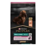 PRO PLAN®. Сухий повнораціонний корм для дорослих собак дрібних порід із чутливою шкірою. З лососем.
