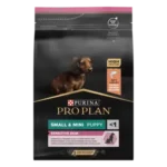 PRO PLAN®. Сухий повнораціонний корм для цуценят малих порід із чутливою шкірою. З лососем.
