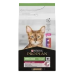 PRO PLAN®. Сухий повнораціонний корм для стерилізованих котів, з качкою та печінкою.