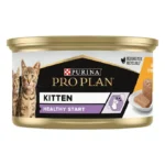 PRO PLAN® KITTEN HEALTHY START (КІТЕН ЗДОРОВИЙ СТАРТ). Консервований порційний повнораціонний корм для кошенят. Мус з куркою.