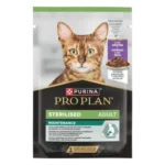 PRO PLAN®. Консервований порційний повнораціонний корм для дорослих стерилізованих котів, з качкою. Шматочки у підливці