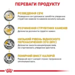 Вологий корм для дорослих котів ROYAL CANIN URINARY S/O MODERATE CALORIE CAT 0.085 кг - Зображення 3