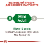 Вологий корм для дорослих собак ROYAL CANIN MINI ADULT IN GRAVY 0.085 кг - Зображення 7
