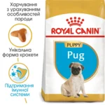 Корм для цуценят породи Мопс ROYAL CANIN PUG PUPPY 1.5 кг - Зображення 7