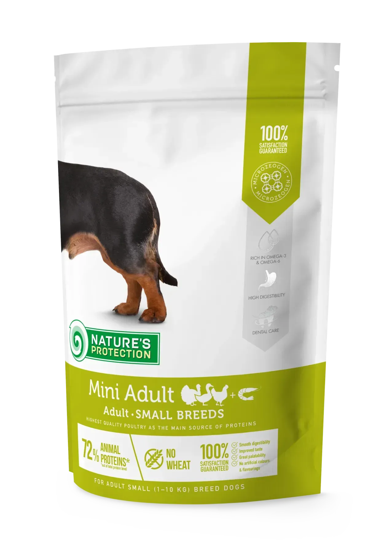 52547930405949 Nature's Protection Mini Adult Small Breeds Сухий корм для дорослих собак малих порід з м'ясом птиці - Зображення 1