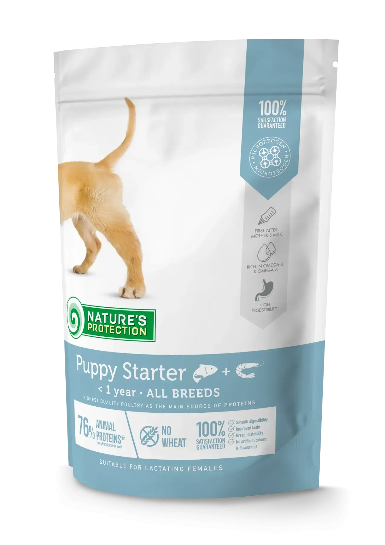 71915468827451 Nature's Protection Puppy starter All Breeds Сухий корм для цуценят усіх порід з лососем - Зображення 1