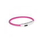 Нашийник Trixie Flash Light Ring USB для собак з підсвічуванням силіконовий зелений\помаранчевий\рожевий