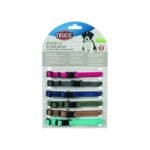 Набір нашийників Trixie для цуценят рожевий/сірий/темно-синій/оливковий/коричневий/бірюзовий нейлон - Зображення 2