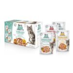Корм вологий Brit Care Fillets in Gravy Flavour box Sterilized д/стерилізованих котів філе в соусі набір смаків 12 х 85 г - Зображення 2