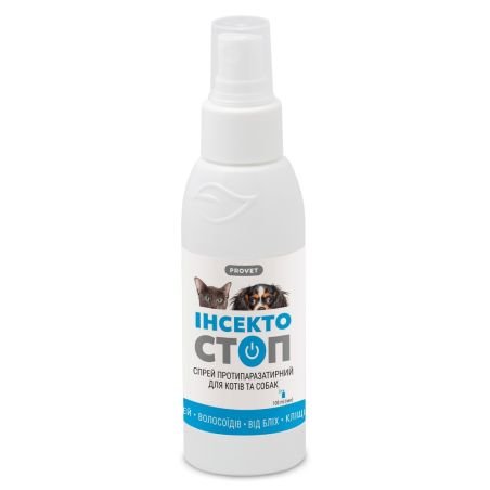 Array - 2026-01-03T112811.833 Спрей Provet ІНСЕКТОСТОП для котів та собак інсектоакарицид 100 мл - Зображення 1