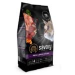 Корм сухий Savory Adult Cat Steril Fresh Lamb and Chicken для стерилізованих котів зі свіжим ягням і куркою