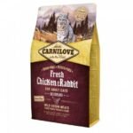 Корм сухий Carnilove Fresh Chicken and Rabbit Gourmand for Adult cats для дорослих котів з куркою та кроликом