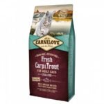 Корм сухий Carnilove Fresh Carp and Trout Sterilised for Adult cats для дорослих стерилізованих та кастрованих котів з коропом та фореллю