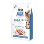 Корм сухий Brit Care Cat Grain Free Large Power Vitality для дорослих котів великих порід з качкою та куркою