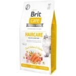 Корм сухий Brit Care Cat Grain Free Haircare Healthy and Shiny Coat для котів догляд за шкірою і шерстю лосось та курка