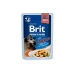Корм вологий Brit Premium Delicate Fillets in Gravy Chicken for Sterilised д/стерилізованих котів філе в соусі курка 85 г